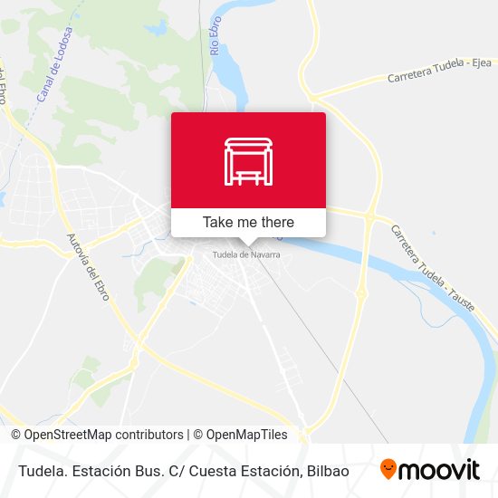Tudela. Estación Bus. C/ Cuesta Estación map