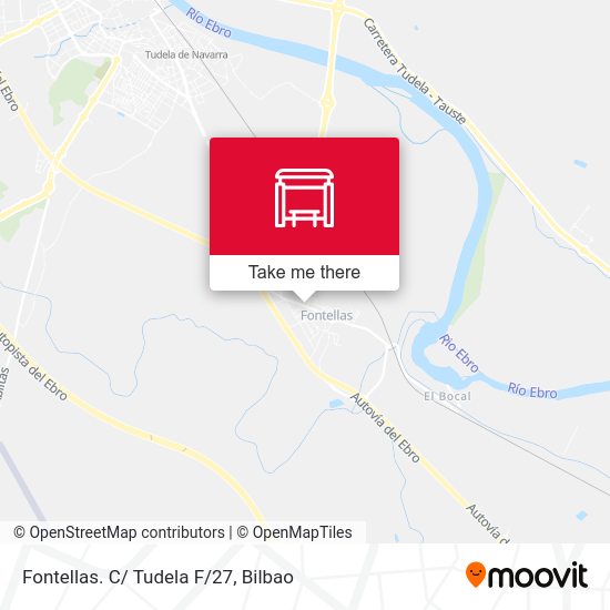 Fontellas. C/ Tudela F/27 map