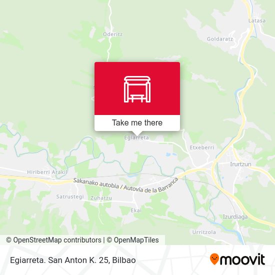 Egiarreta. San Anton K. 25 map