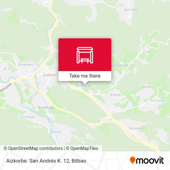 Aizkorbe. San Andrés K. 12 map