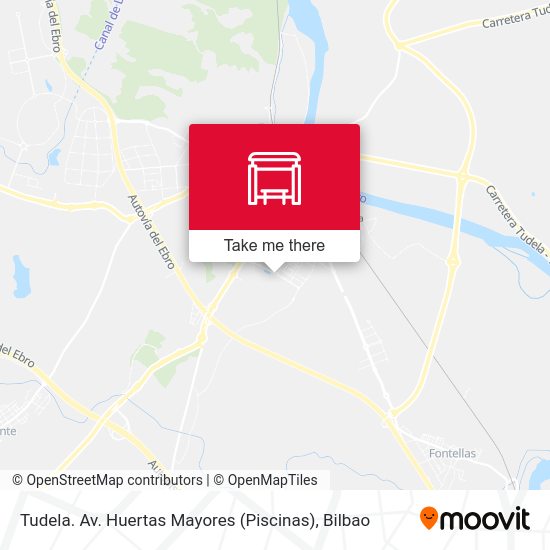 Tudela. Av. Huertas Mayores (Piscinas) map