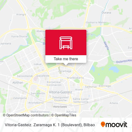 Vitoria-Gasteiz. Zaramaga K. 1 (Boulevard) map