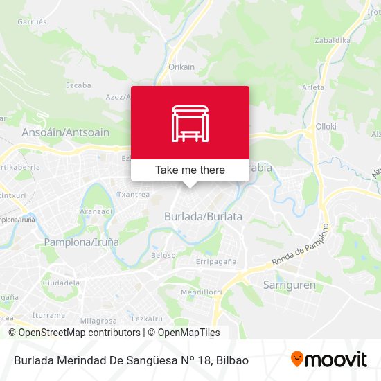 Burlada Merindad De Sangüesa Nº 18 map