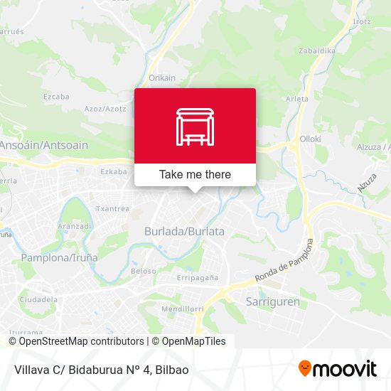 Villava C/ Bidaburua Nº 4 map