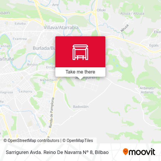 Sarriguren Avda. Reino De Navarra Nº 8 map