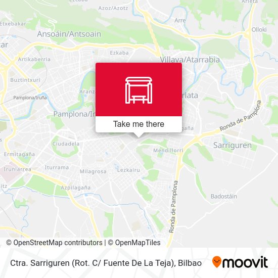 Ctra. Sarriguren (Rot. C/ Fuente De La Teja) map