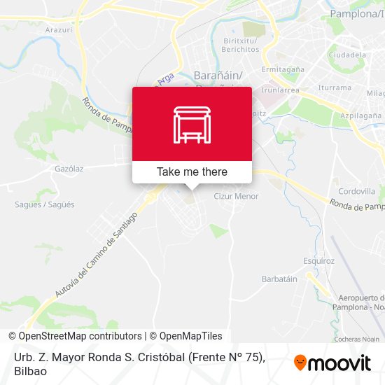 Urb. Z. Mayor Ronda S. Cristóbal (Frente Nº 75) map