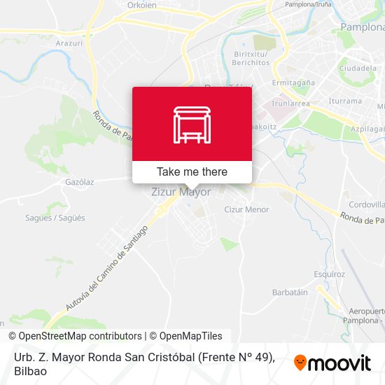 Urb. Z. Mayor Ronda San Cristóbal (Frente Nº 49) map