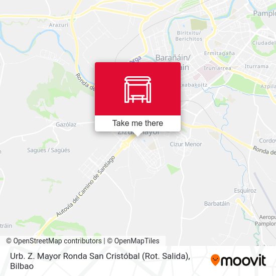 Urb. Z. Mayor Ronda San Cristóbal (Rot. Salida) map
