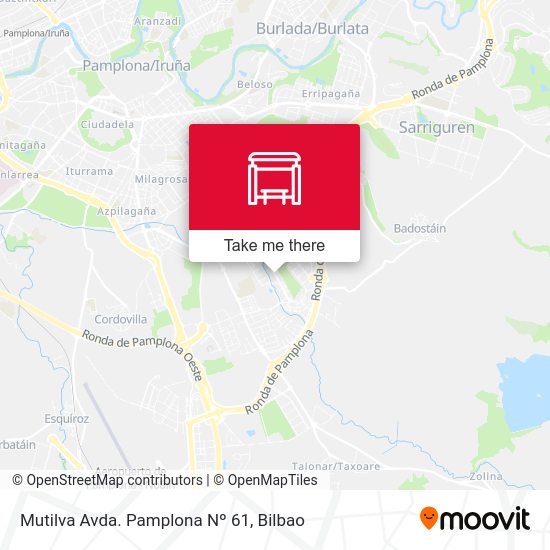 Mutilva Avda. Pamplona Nº 61 map