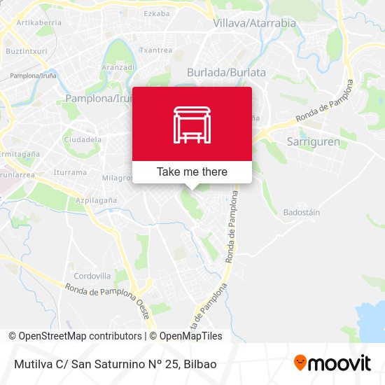 Mutilva C/ San Saturnino Nº 25 map