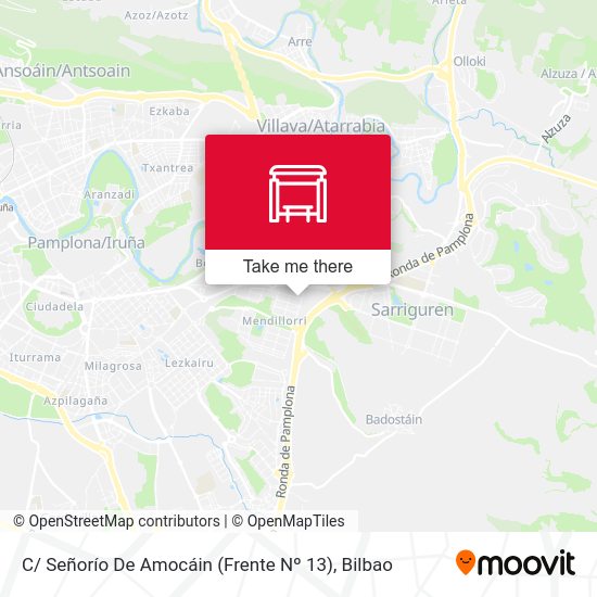 C/ Señorío De Amocáin (Frente Nº 13) map