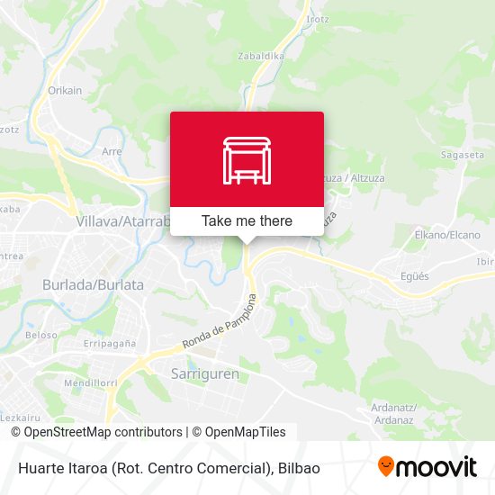 Huarte Itaroa (Rot. Centro Comercial) map