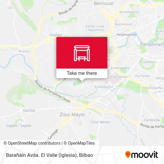 Barañáin Avda. El Valle (Iglesia) map