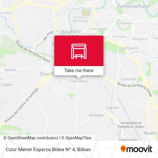 Cizur Menor Esparza Bidea Nº 4 map