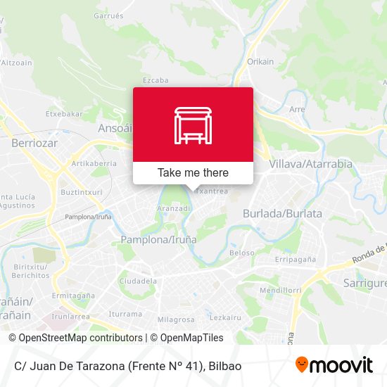 C/ Juan De Tarazona (Frente Nº 41) map