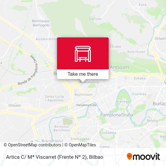 Artica C/ Mª Viscarret (Frente Nº 2) map