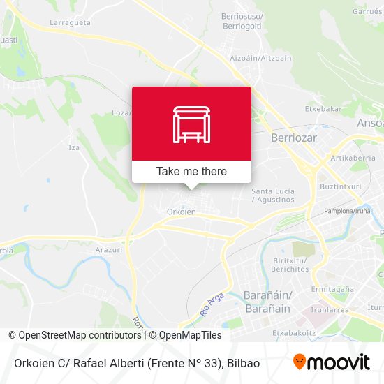 Orkoien C/ Rafael Alberti (Frente Nº 33) map