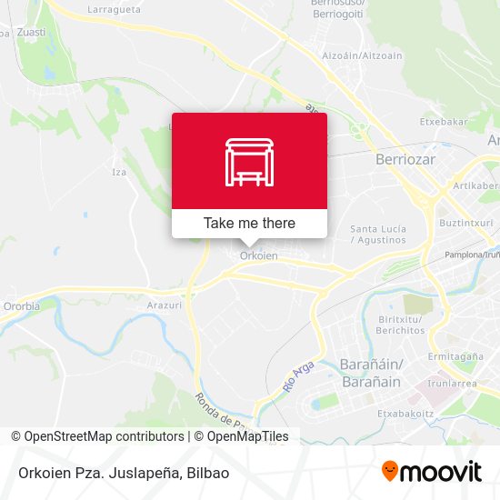 Orkoien Pza. Juslapeña map