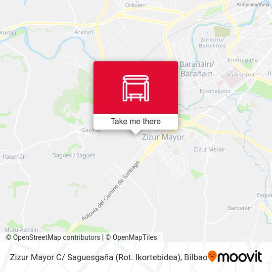 Zizur Mayor C/ Saguesgaña (Rot. Ikortebidea) map