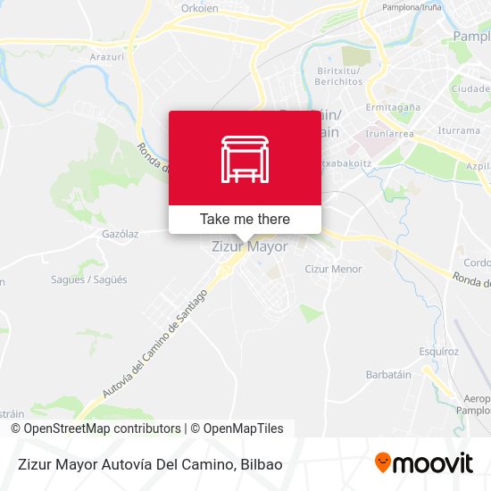 Zizur Mayor Autovía Del Camino map