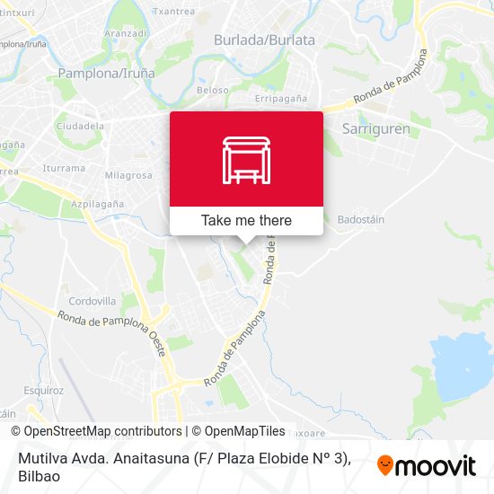 Mutilva Avda. Anaitasuna (F/ Plaza Elobide Nº 3) map