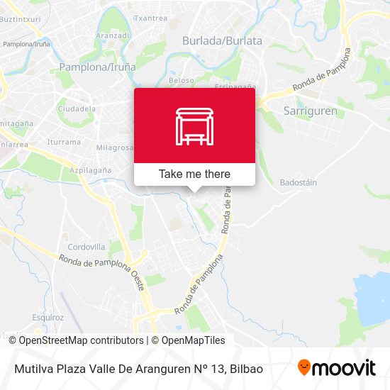 Mutilva Plaza Valle De Aranguren Nº 13 map