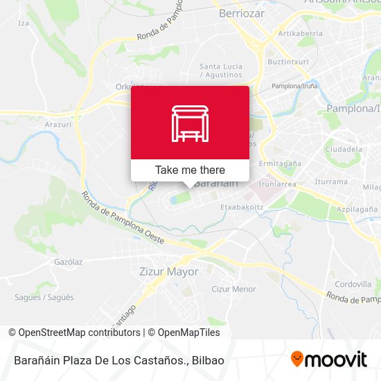Barañáin Plaza De Los Castaños. map