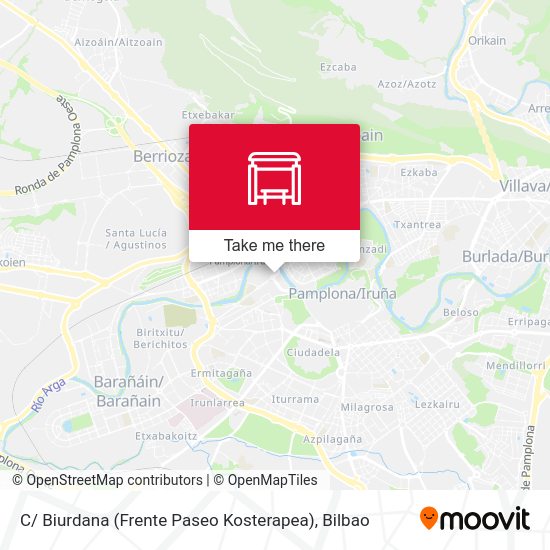 C/ Biurdana (Frente Paseo Kosterapea) map