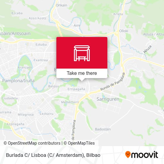 Burlada C/ Lisboa (C/ Amsterdam) map