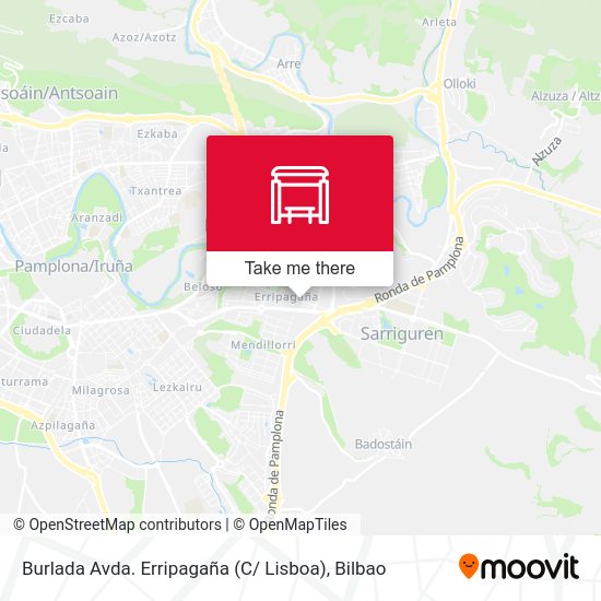 Burlada Avda. Erripagaña (C/ Lisboa) map