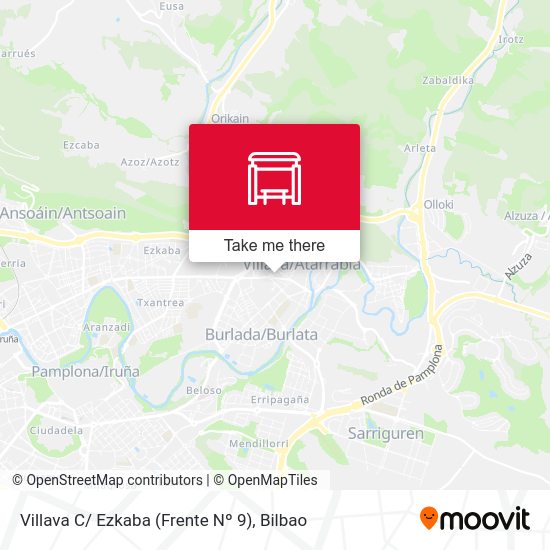 Villava C/ Ezkaba (Frente Nº 9) map
