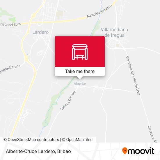 Alberite-Cruce Lardero map