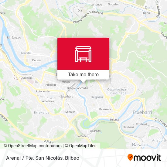 Arenal / Fte. San Nicolás map