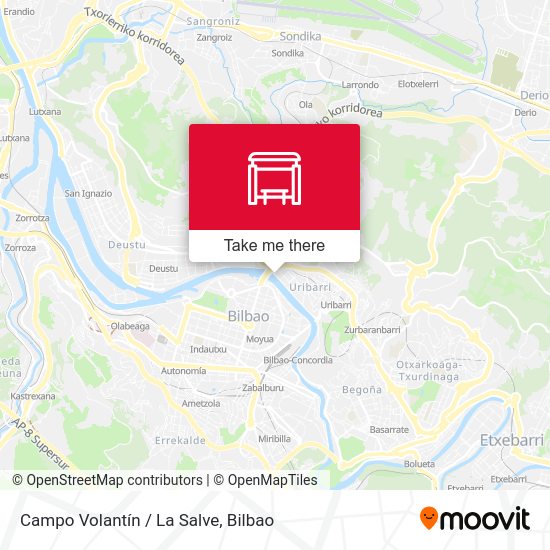 Campo Volantín / La Salve map