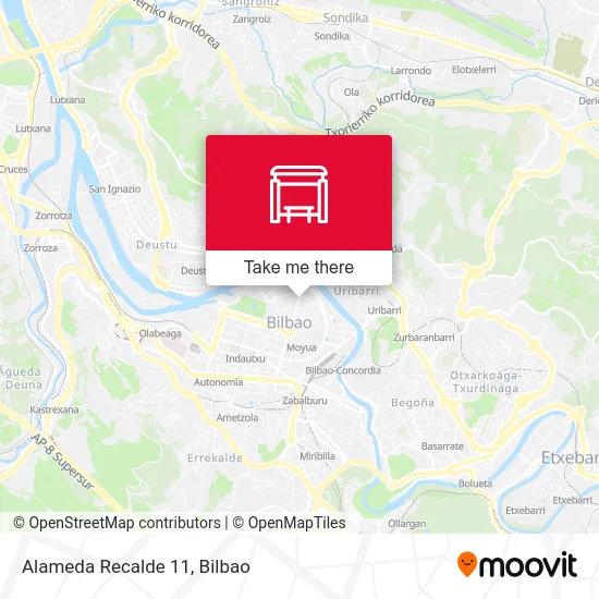 Alameda Recalde 11 map
