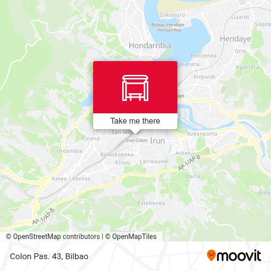 Colon Pas. 43 map