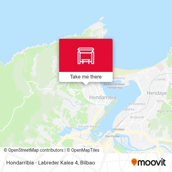 Hondarribia - Labreder Kalea 4 map