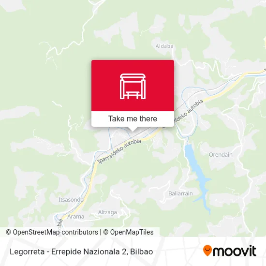 Legorreta - Errepide Nazionala 2 map