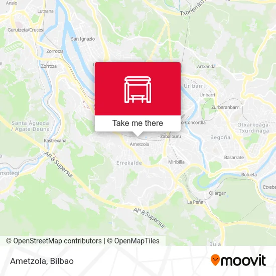 Ametzola map