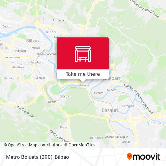 Metro Bolueta (290) map