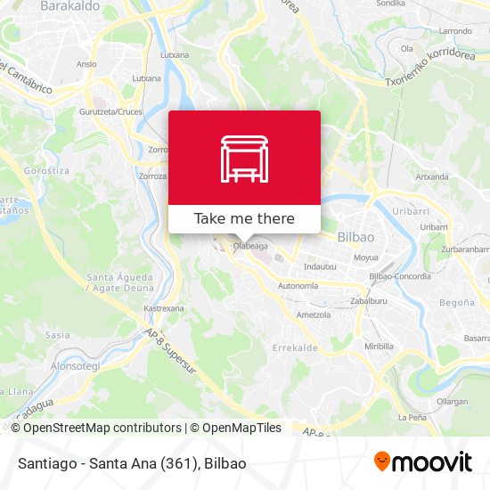 Santiago - Santa Ana (361) map