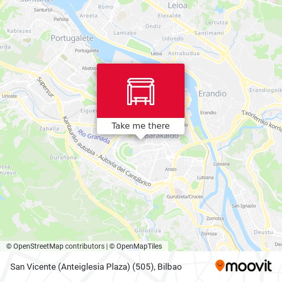San Vicente (Anteiglesia Plaza) (505) map