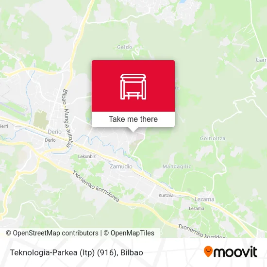 Teknologia-Parkea (Itp) (916) map