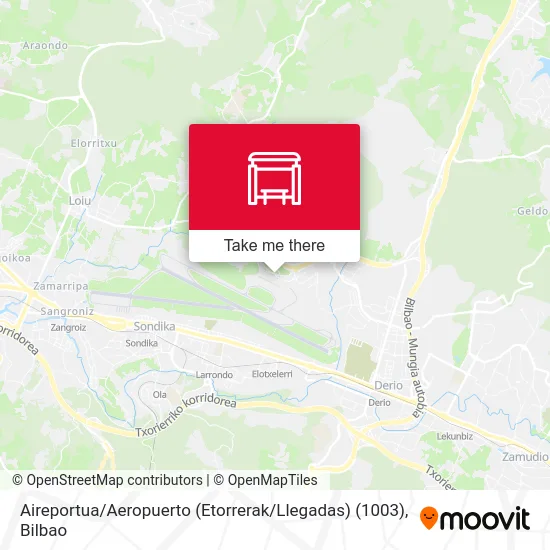 Aireportua / Aeropuerto (Etorrerak / Llegadas) (1003) map