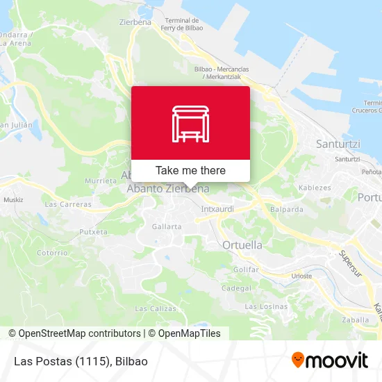 Las Postas (1115) map