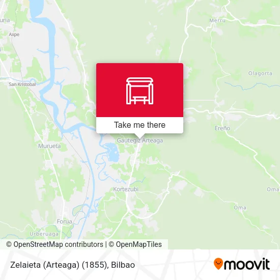 Zelaieta (Arteaga) (1855) map