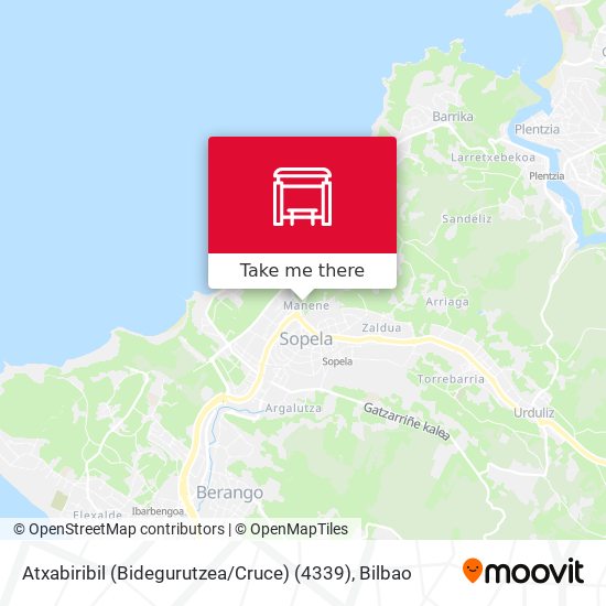 Atxabiribil (Bidegurutzea / Cruce) (4339) map