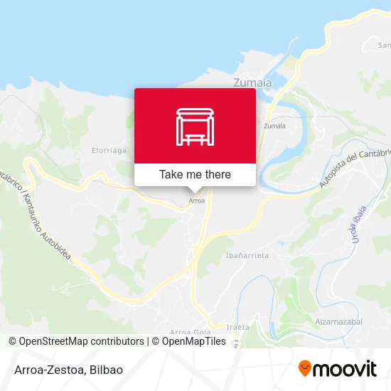 Arroa-Zestoa map