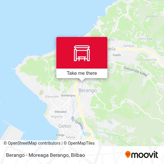 Berango - Moreaga Berango map